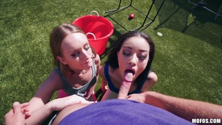 Daisy Stone And Scarlett Bloom Suck Cock And Lick Balls Porn Movies