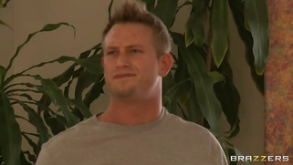 Phoenix Marie wearing her new bikini getting a rub down