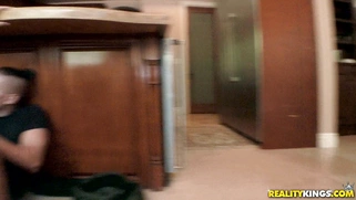 Kimmy Granger rides the thick dick reverse cowgirl style