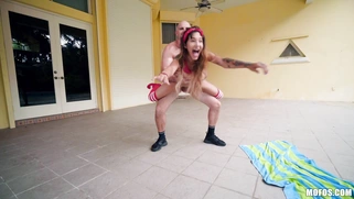 Kitty Carrera gets fucked by Jmac in different positions