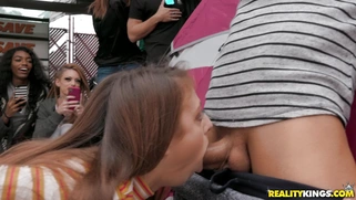 19yo Gia Derza is sucking Alex Legend's hard cock