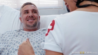 Nurse Jasmine Jae is going to run some tests on patient's cock