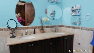 Nina Elle caught Jordi spying and jerking on her