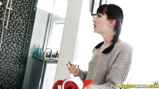 Charlotte Sartre gives blowjob to Quinton James