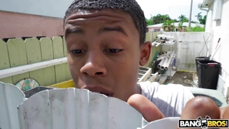 MILF Sheena Ryder caught Lil D spuing on her