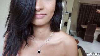 Young hottie Jade Jantzen stripteasing on the pool table