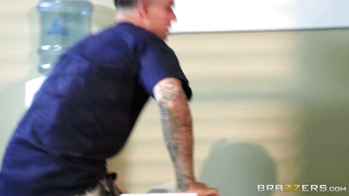 Busty teacher Leigh Darby trying to seduce her student