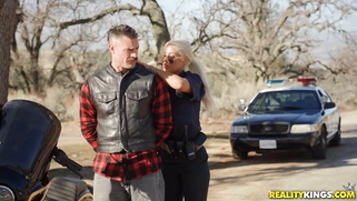 Cop Bridgette B arrested biker Charles Dera