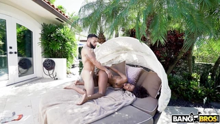 Ebony Demi Sutra enjoys getting her pussy drilled