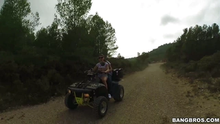 Aletta Ocean four wheeling through some Spanish hills
