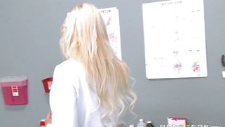 Slutty doctor Nina Elle seducing her patient