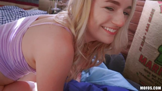 Abby Adams shakes her big ass on the hard rod