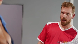 Head coach Missy Martinez came to the locker room