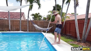 Alexis Fawx is playing with her pussy and Jmac is spying on her