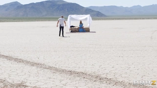 Nicole Aniston gets her big tits worshipped outdoors