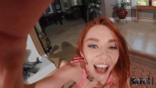 Teen Lacy Lennon gets fucked in reverse cowgirl position