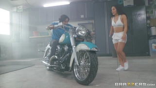 Biker Sally D'Angelo meets Ricky Spanish