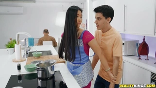 Katana Porn met her new stepbro Jordi