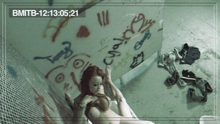 Redhead babe Billie Rai gets banged in the men's bathroom