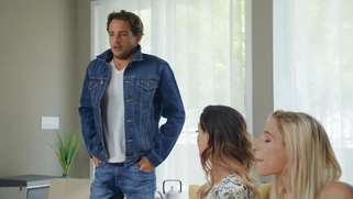 Abella Danger and Cherie DeVille are sucking Tyler Nixon's cock