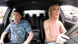 Maxim Law gets her mouth and big natural tits fucked