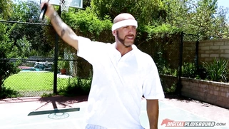 Tennis playing blonde Natalia Starr makes her coach horny