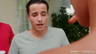 Bridgette B is sucking black and white cocks