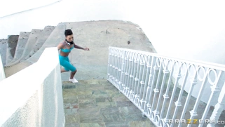 Bella Bellz taking some photos of her big ass on iPhone