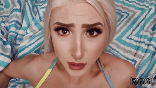 Natural busty Dylann Vox gets pussy railed in POV