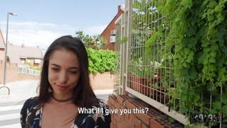 Anastasia Brokelyn is sucking cock outdoors