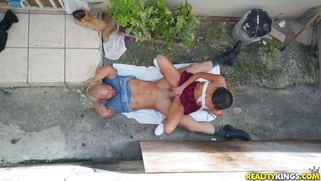 Asian Vina Sky slides her pussy on the hard rod