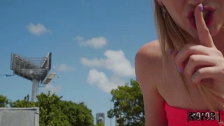 Natural busty Melody Marks rides the hard prick in POV