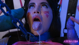 MILF Korina Kova is playing with the dildos