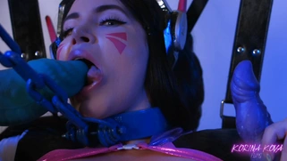 MILF Korina Kova is playing with the dildos