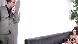 Mea Melone is playing with her pussy on the webcam