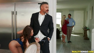 Aubree Valentine gets her pussy penetrated on the chair