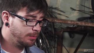 Brunette slut Katrina Jade has him lick her feet in the garage