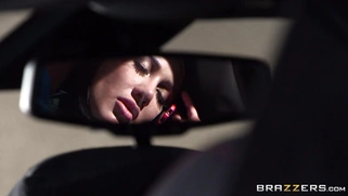 Amia Miley strokes her boss's dick while having phone sex with her bf