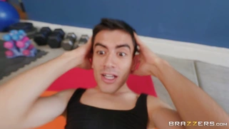 Sofia Rose wants to help her stepson Jordi in making big loads of cum