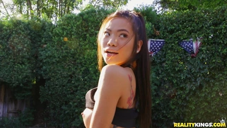 Vina Sky is sucking cock on the tennis court