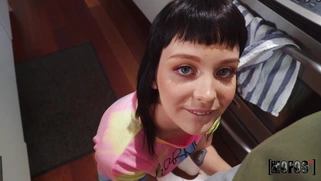 Nala Nova is sucking the thick dick in the kitchen