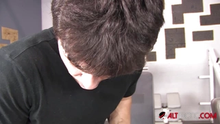 Latina Ninety Nine gets her mouth full of cum