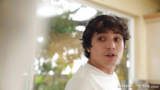 Maid Sybil Stallone gives blowjob Ricky Spanish