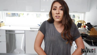 Teen Mackenzie Mace is sucking cock in POV