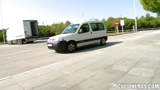 Naughty pornstar Anissa Kate rides hard cock in public