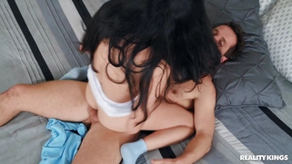 Brunette Alex Coal gets fucked in cowgirl position