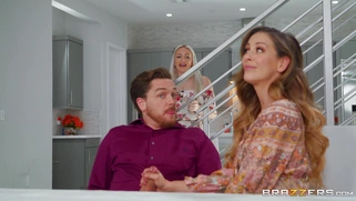 Cherie DeVille is sucking cock and her daughter is none the wiser