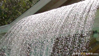 The drops of water rolling down Courtney Taylor's big tits