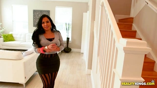 Destiny in a sexy bodysuit showing off her monster curves