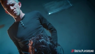 Madison Ivy is sucking the monster cock and licking balls